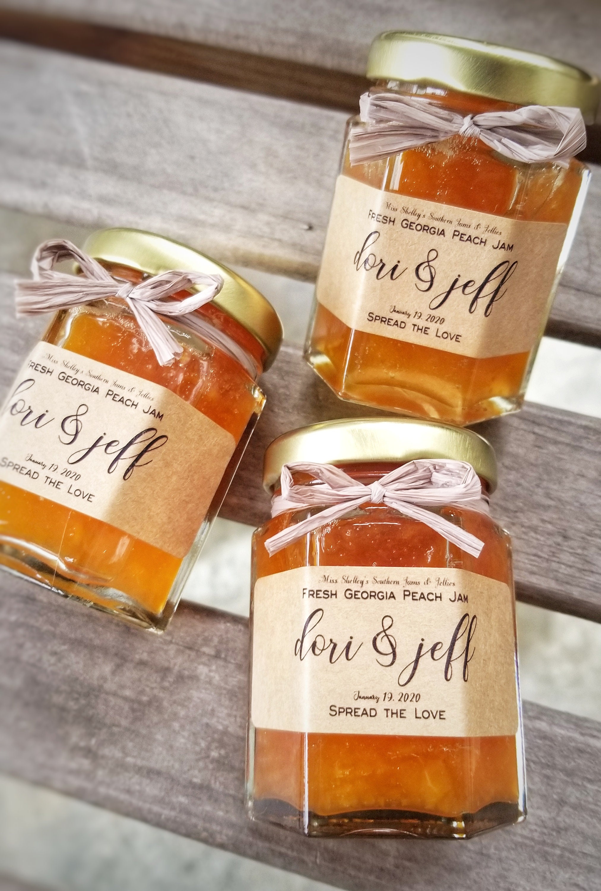 Mini Jam Wedding Favors Bridal Shower Favors Personalized Etsy