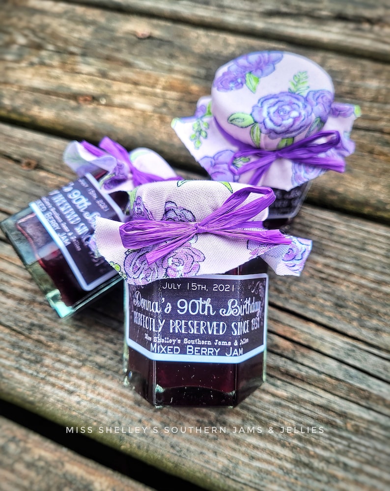 Milestone Birthday Jam Favors 75th Birthday Party Favors Jam image 1