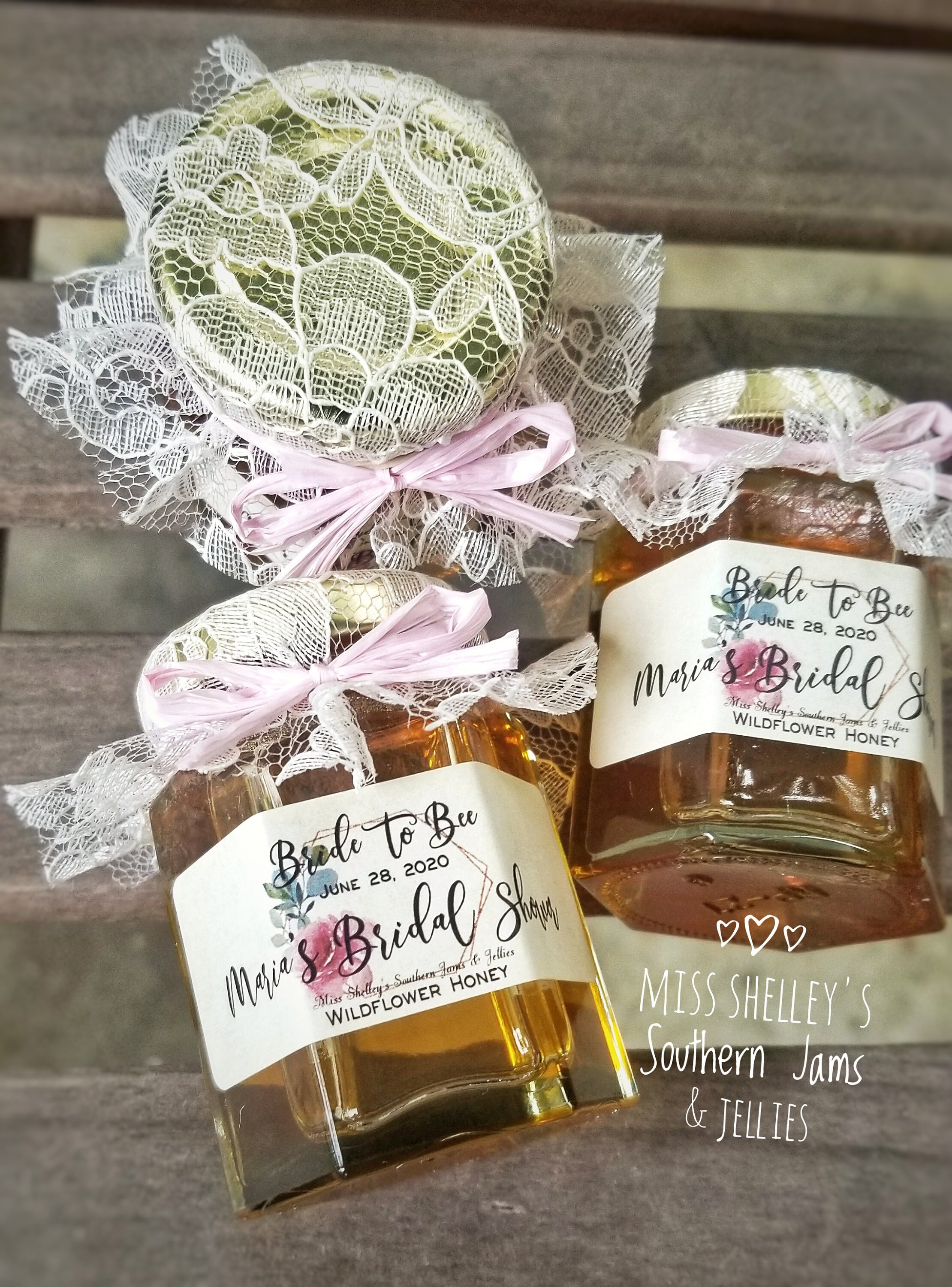 Wedding Honey Jar Favors 90 2oz Personalized Rustic Honey Etsy
