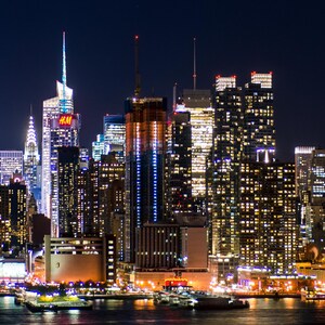 New York City from Hamilton Park Print panorama photograph of the Manhattan skyline, Chrysler Building, and Empire State Building image 5