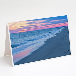South Cape Beach Sunset 5x7 Note Card - Cape Cod Massachusetts Beach Grußkarte, Geburtstagskarte, Abschlusskarte, Dankeschön-Karte