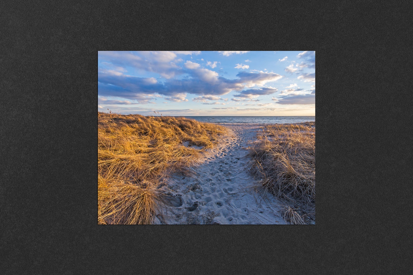 Ridgevale Beach Sunset Print Photo of a Cold Winter Sunset - Etsy