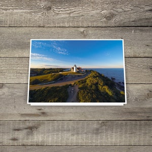 Nobska Lighthouse Note Card / Cape Cod Lighthouse Note Card / Cape Cod Note Card / New England Lighthouse Note Card