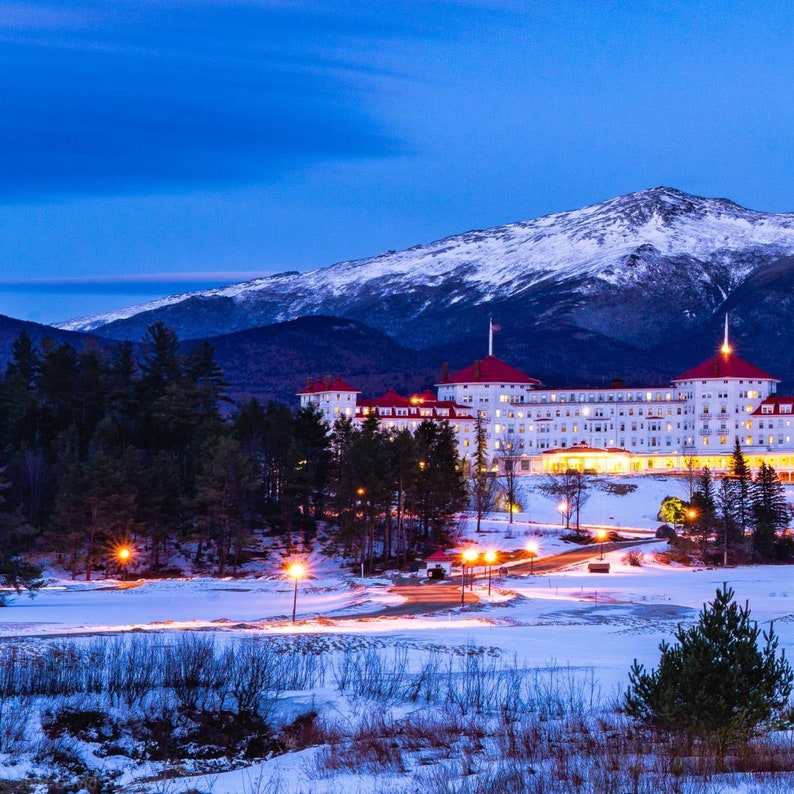 Presidential Range and Mount Washington Hotel 4x9 Note Card Etsy