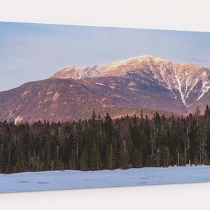 Alpenglow on Mount Lafayette Canvas Wrap - fine art landscape photo of sunset on Franconia Ridge in the White Mountains of New Hampshire