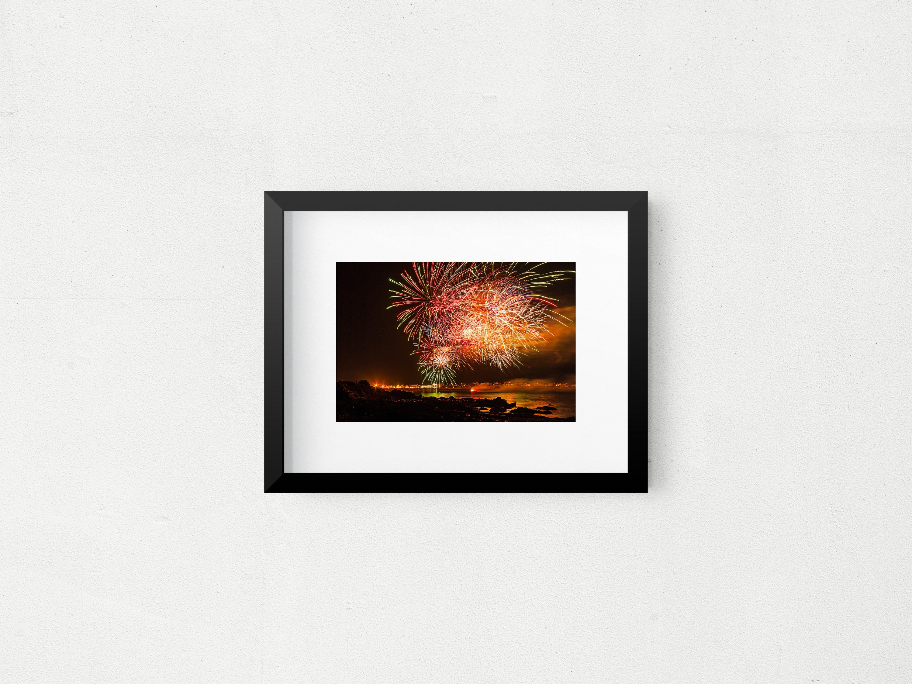 York Beach Maine Fireworks Photo / Summer Fireworks Photo / Etsy UK