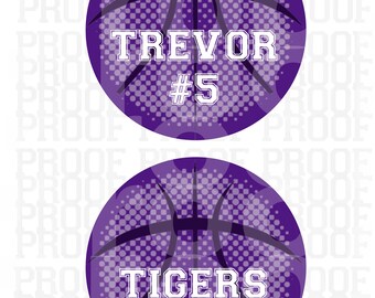 Basketball Digital Download Locker Decorations 5 Inch 2 Etsy