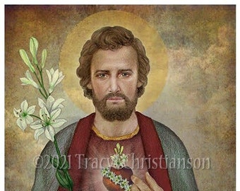 St. Joseph Chaste Heart Fine Art Print/Picture