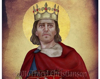 St. Louis IX King of France Holy Card Patron of Architects 