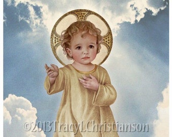 Savior of the World, Infant Jesus, Christ Child, Catholic Art Print