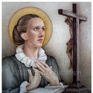St. Catherine of Genoa, Catholic Fine Art Print/Picture