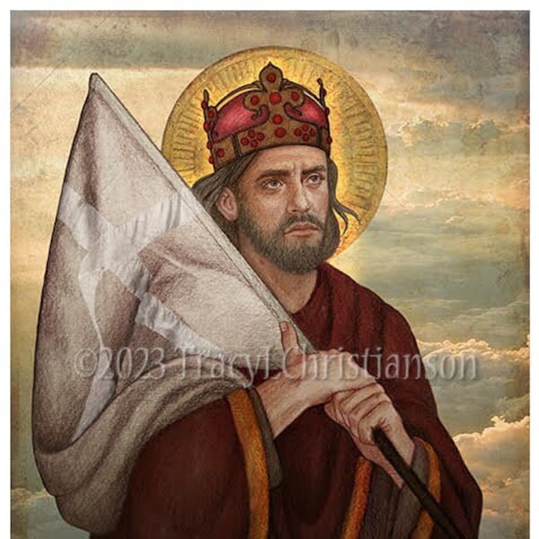 St. Wenceslaus Print/Picture, Patron Saint, Catholic Art