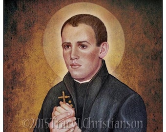 St. John Berchmans Print, Catholic Art, Patron Saint of Altar Servers, Jesuit, students