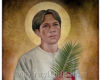 St. Pedro Calungsod Fine Art Print, Patron of Filipino youth, the Philippines