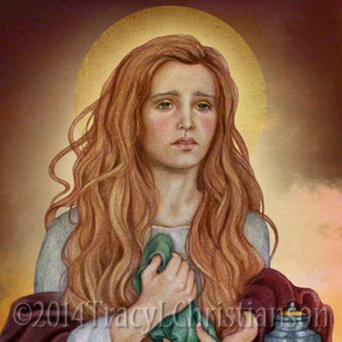 St. Mary Magdalen B the Penitent Catholic Etsy