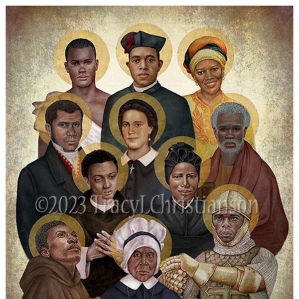 Black Saints Print/Picture, Catholic Art