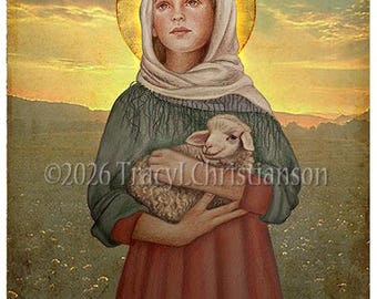 St. Regina of Autun Art Print/Picture