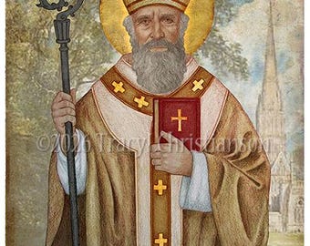 St. Heribert of Cologne, Catholic Art Print/Picture