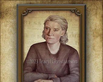 Dorothy Day Wood Icon & Holy Card GIFT SET for Women, Catholic Workers Movement