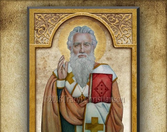 St. Ignatius of Antioch Plaque & Holy Card Gift Set, for Graduation
