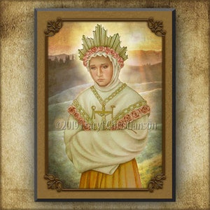 Our Lady of La Salette, Plaque & Holy Card Gift Set