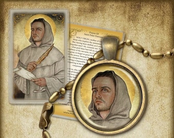 St. Peter Damian Pendant and Holy Card GIFT SET Catholic Doctor of the Church