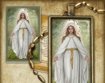Our Lady of Champion Pendant and Holy Card GIFT SET for Catechist