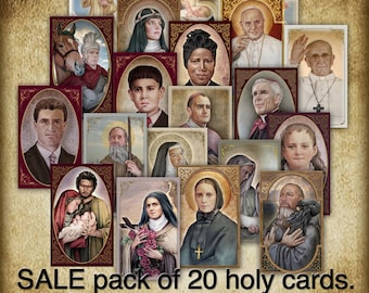 SALE pack of 20 holy cards