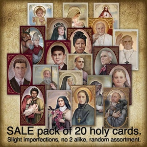 SALE pack of 20 holy cards