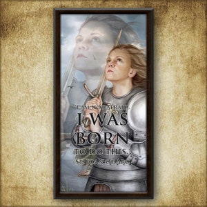 St. Joan of Arc Inspirational Plaque, 1st Communion, Confirmation Gift