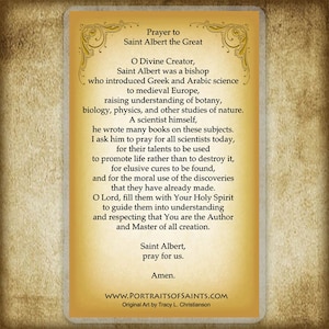 St. Albert the Great Holy Card, Doctor of the Church - Etsy