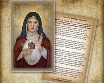 Prayer to the Immaculate Heart of Mary Holy Card Prayer Card pack of 25 ...