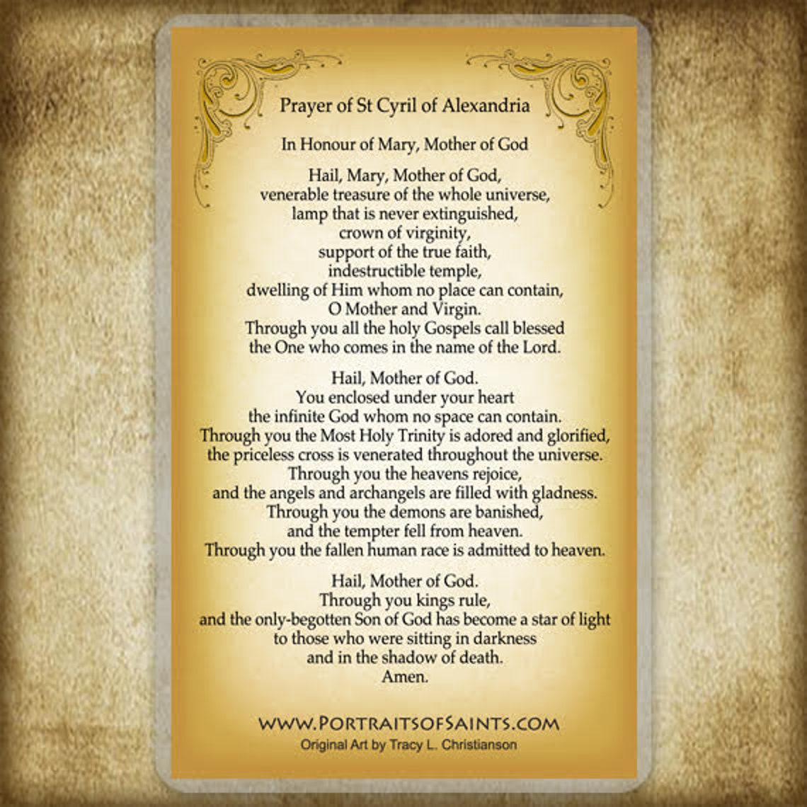 St. Cyril of Alexandria Holy Card / Prayer Card Etsy