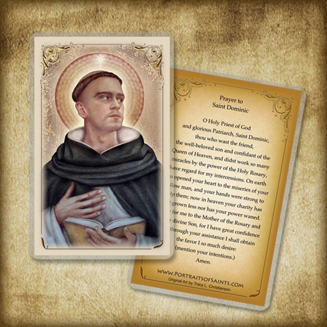 St. Dominic Holy Card, Patron of Astronomers - Etsy