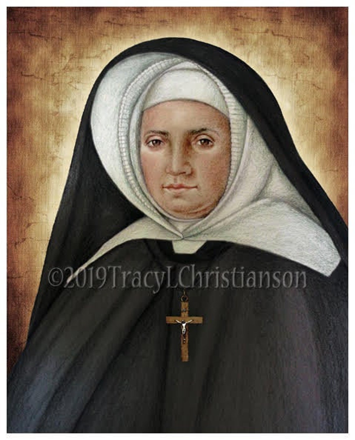 St. Emily De Vialar Art Print Catholic Patron Saint of Single Etsy