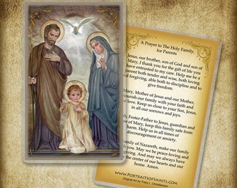 Holy Family (E) Holy Card