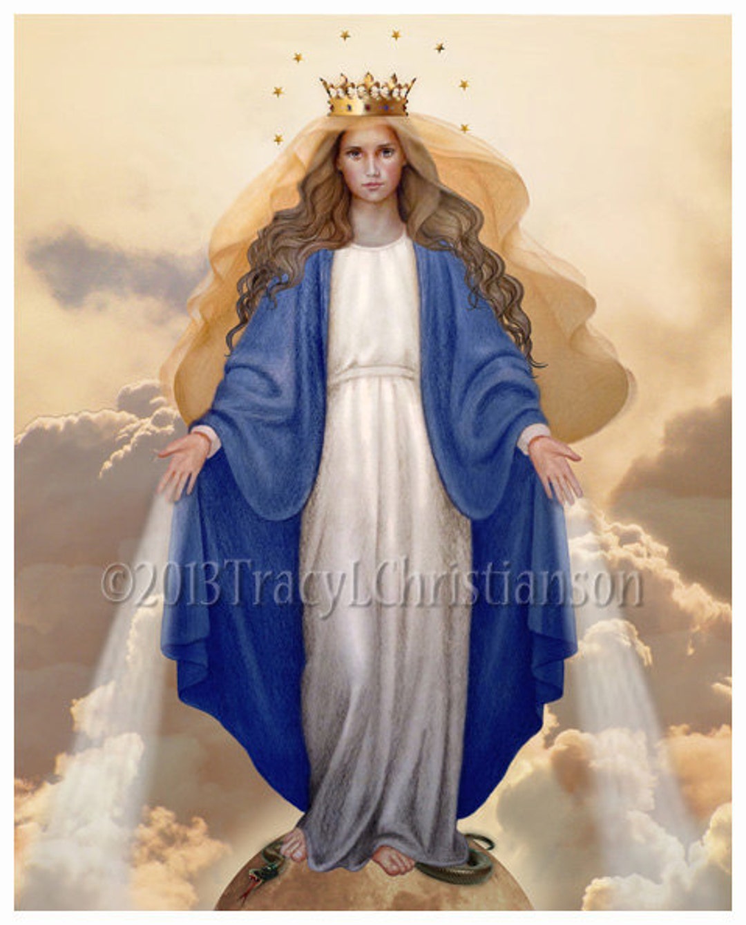 Poster/Toile "Cœur Immaculé De Marie" - Décor Religieux Chrétien - NEUF
