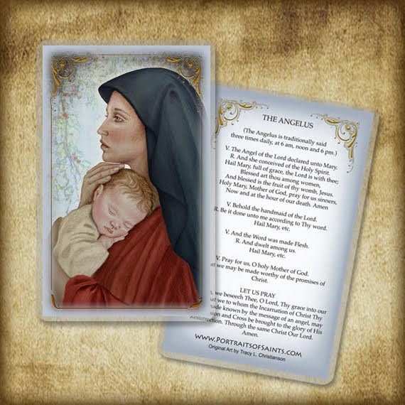 The Angelus Holy Card (Pack of 50)