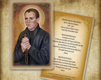 St. John Berchmans Holy Card, Jesuit