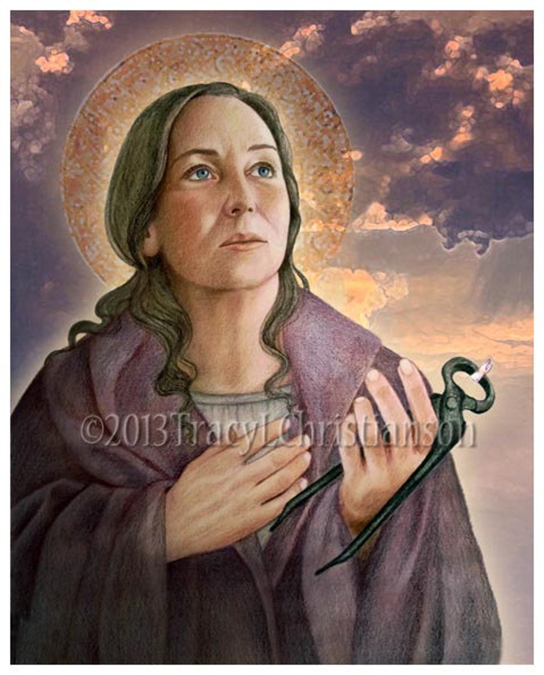 Apollonia Art Print Katholieke patroonheilige van tandartsen