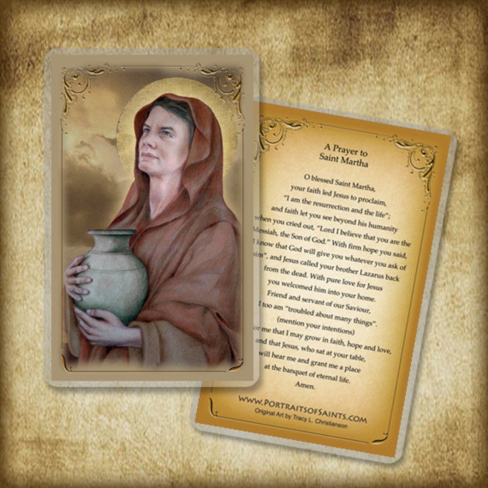 St. Martha of Bethany Holy Card, Saint for the Kitchen - Etsy