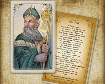 St. Patrick (B) Holy Card, Patron of Ireland