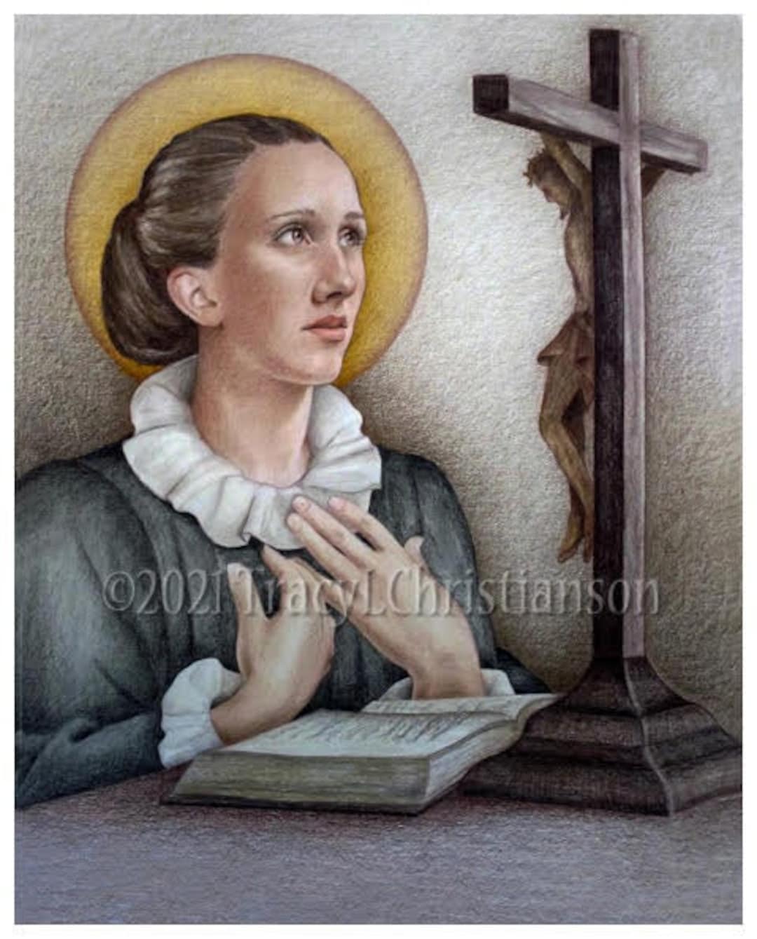 St. Catherine of Genoa, Catholic Fine Art Print/picture Etsy