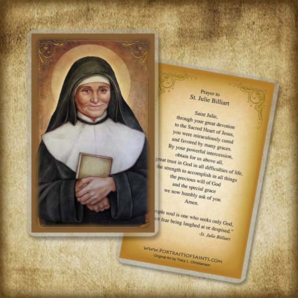 St. Julie Billiart Holy Card