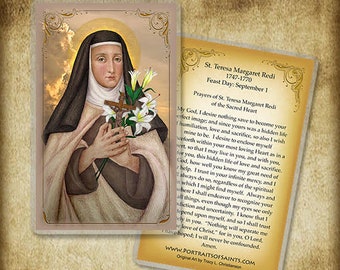 St. Teresa Margaret Redi Holy Card/Prayer Card