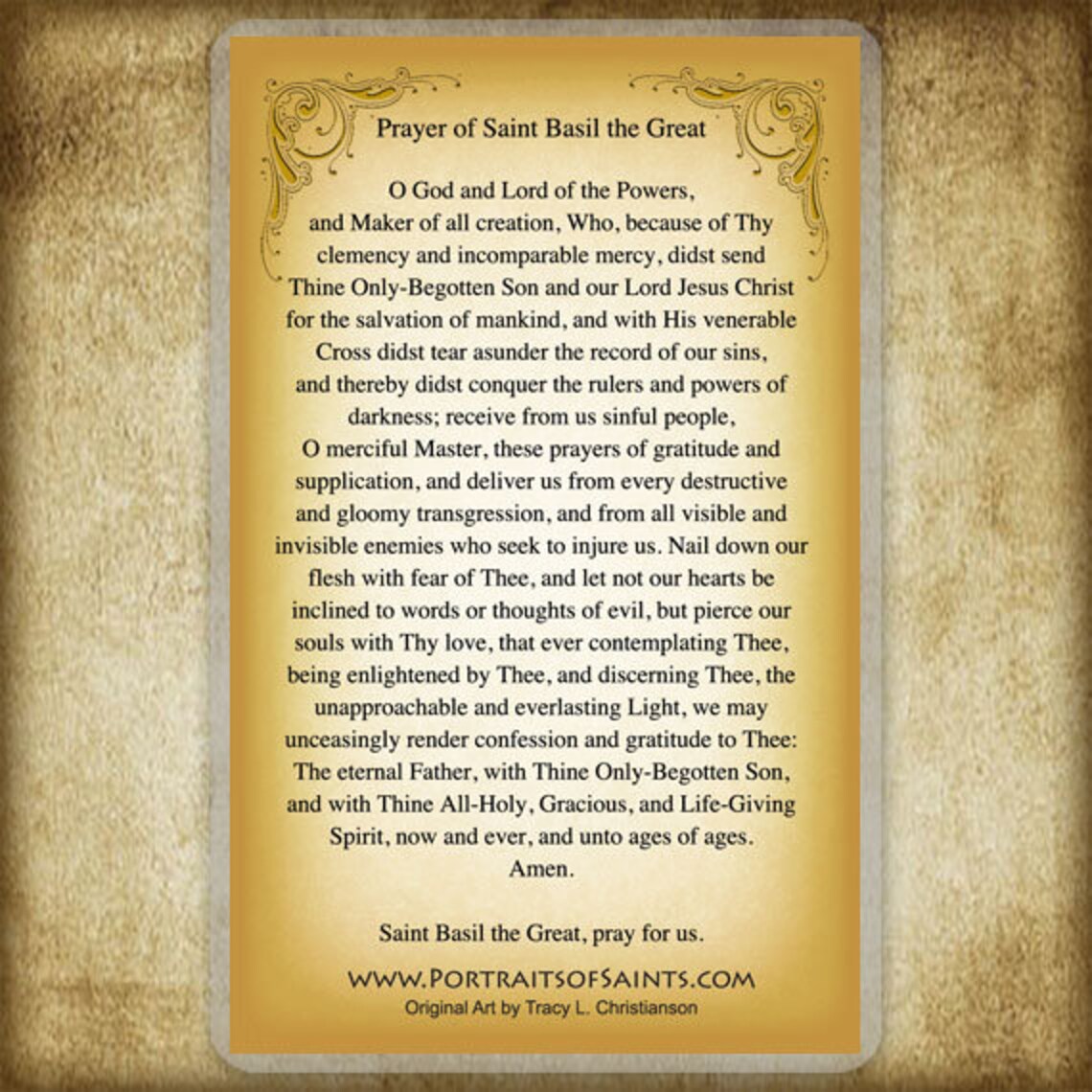 St. Basil the Great Holy Card, Doctor of the Church - Etsy
