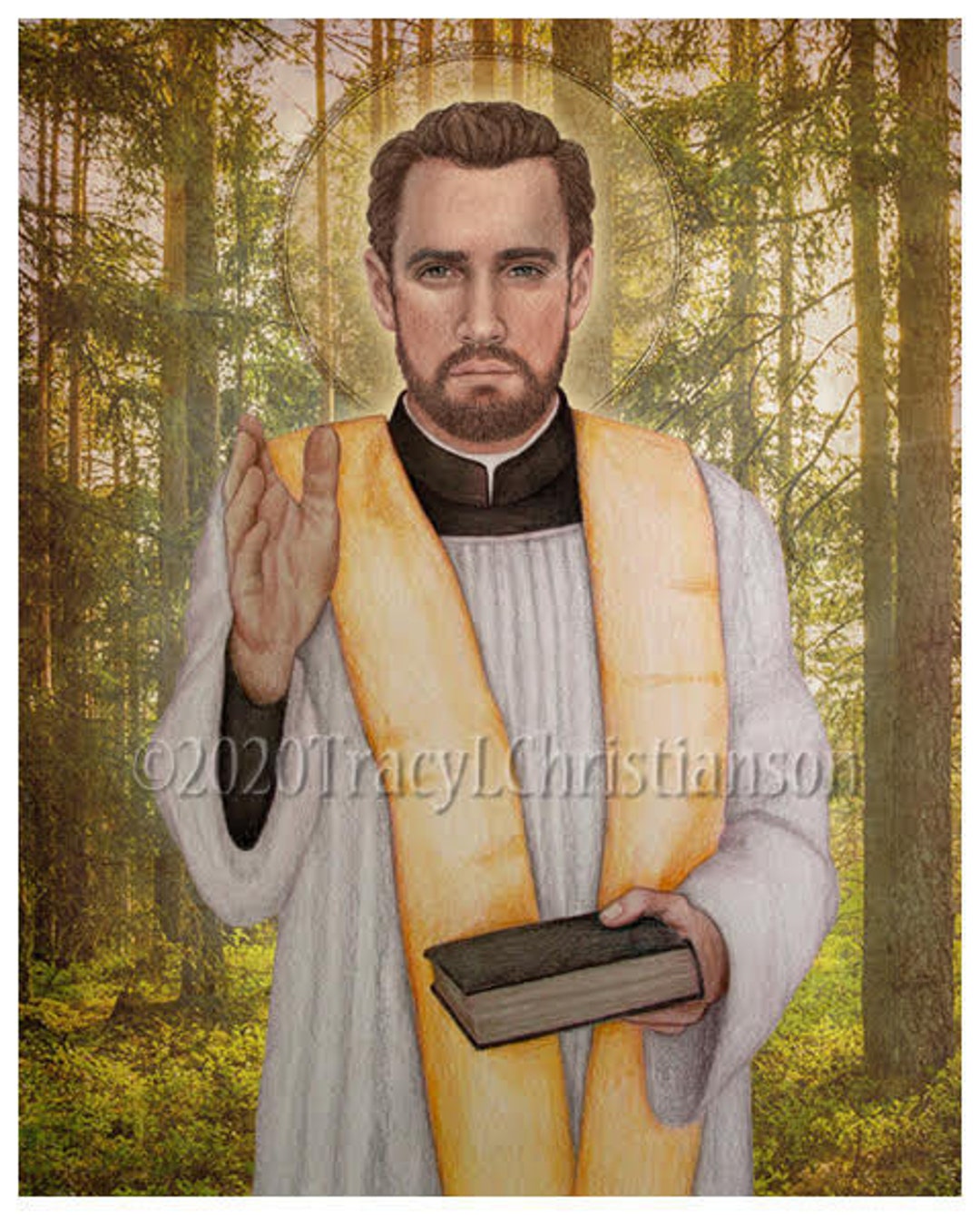 St. Antoine Daniel Art Print, Catholic Saint, North American Martyr Etsy