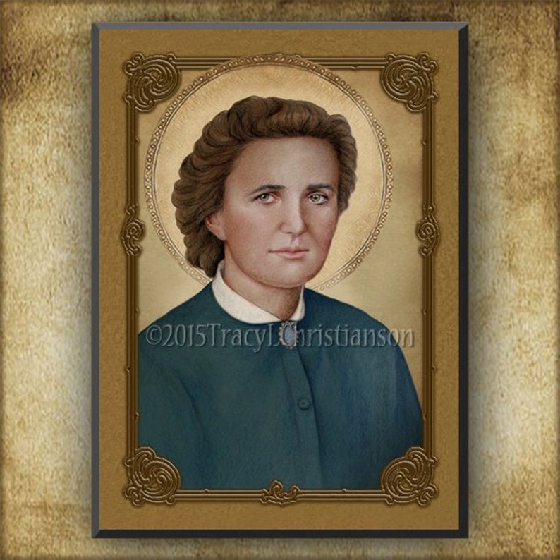 St. Gianna Molla B Wood Plaque &amp; Holy Card GIFT SET Patron | Etsy