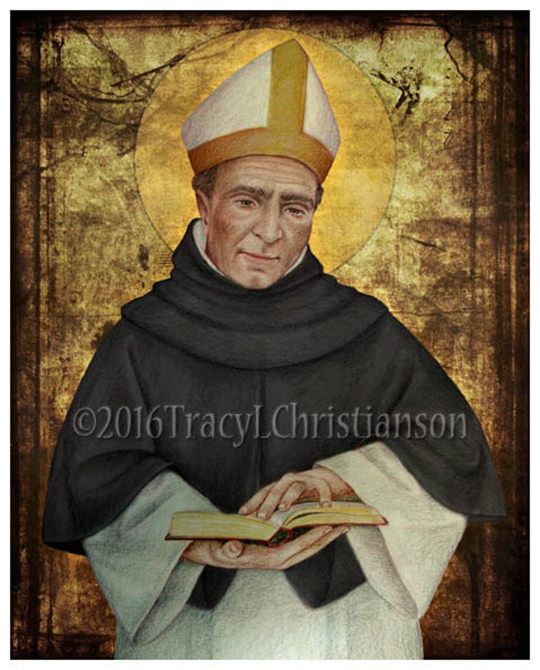 St. Albert the Great Art Print Catholic Patron Saint, Doctor of the