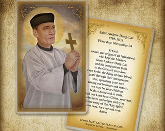 St. Andrew Dung-lac Prayer Card - Etsy Israel